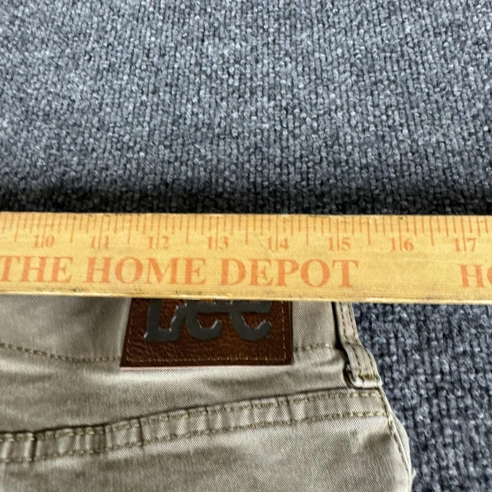 Lee Extreme Motion Pants Men 30x32 Beige Straight Stretch Casual 102015036